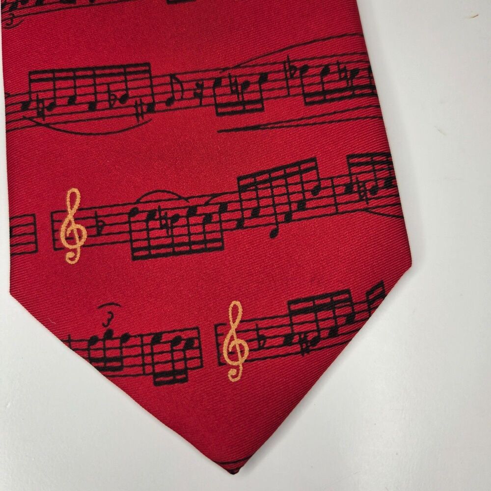 ALYNN Neckwear Sheet Music 100% Silk Men's Tie Handmade Men's Necktie NWT